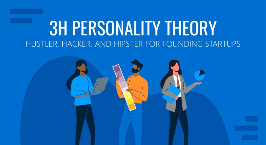 3H Personality Theory: Hustler, Hacker, and Hipster for Founding Startups (slidemodel)