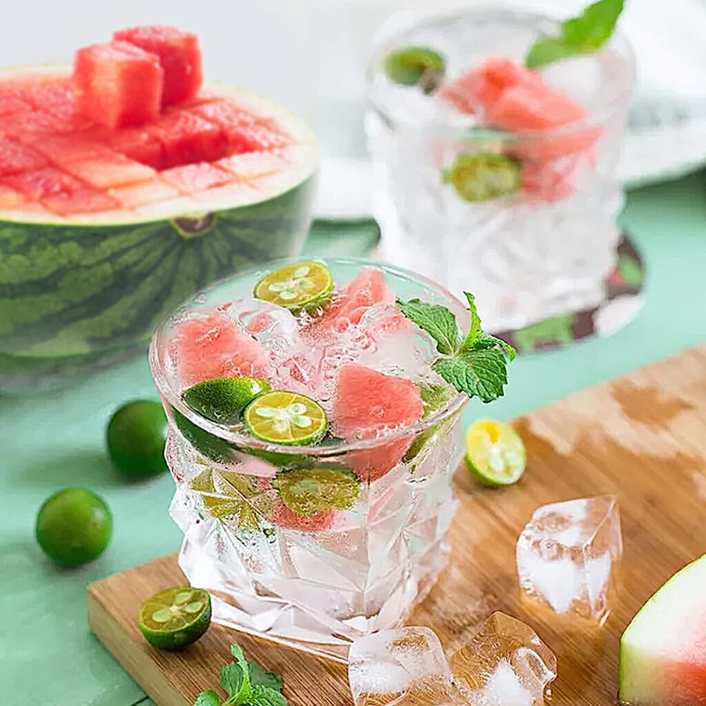tools to easily draft a red watermelon drink for summer