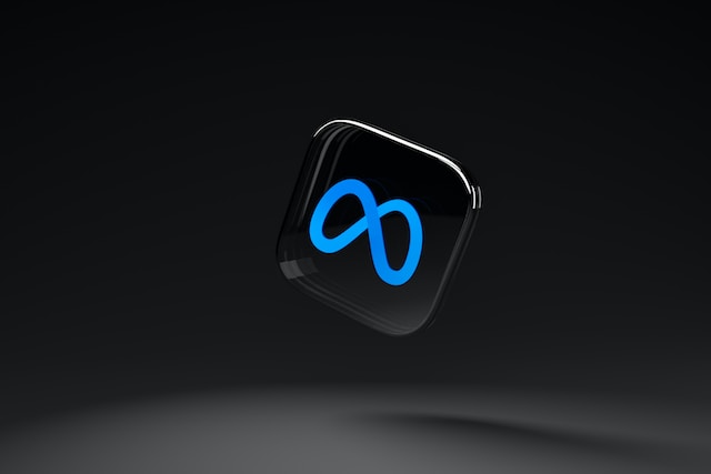 Meta app icon in 3D